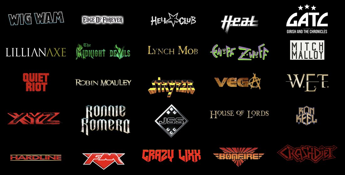 Some of the bands featured on Back to the Arena