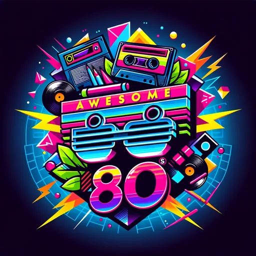 Awesome 80s logo